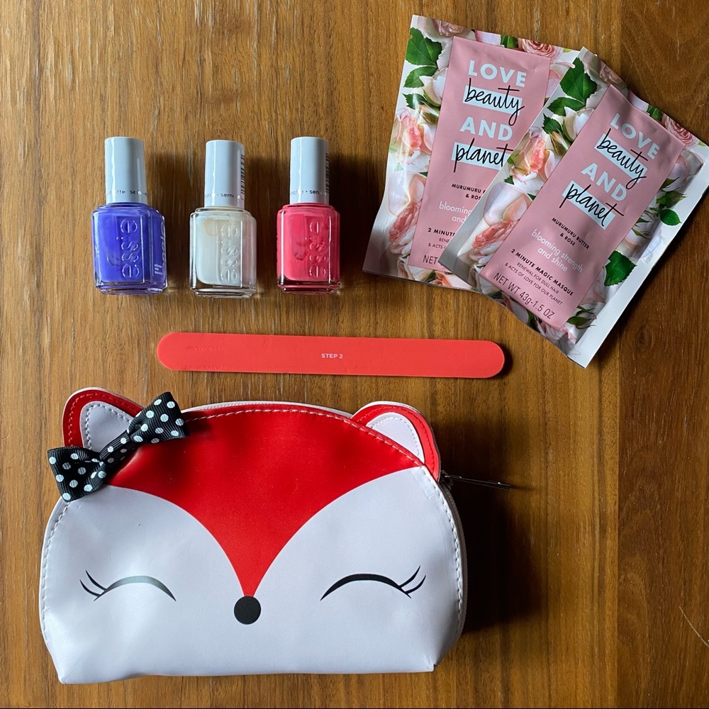 Makeup bag and Essie